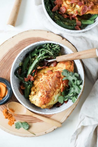 Turmeric Roasted Chicken with Broccolini