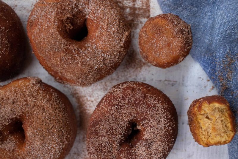 Pumpkin Cider Donuts by Kate Strangfeld - FoodSocial