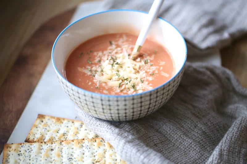Two Minute Single Serving Tomato Soup by Jennifer Robins - FoodSocial