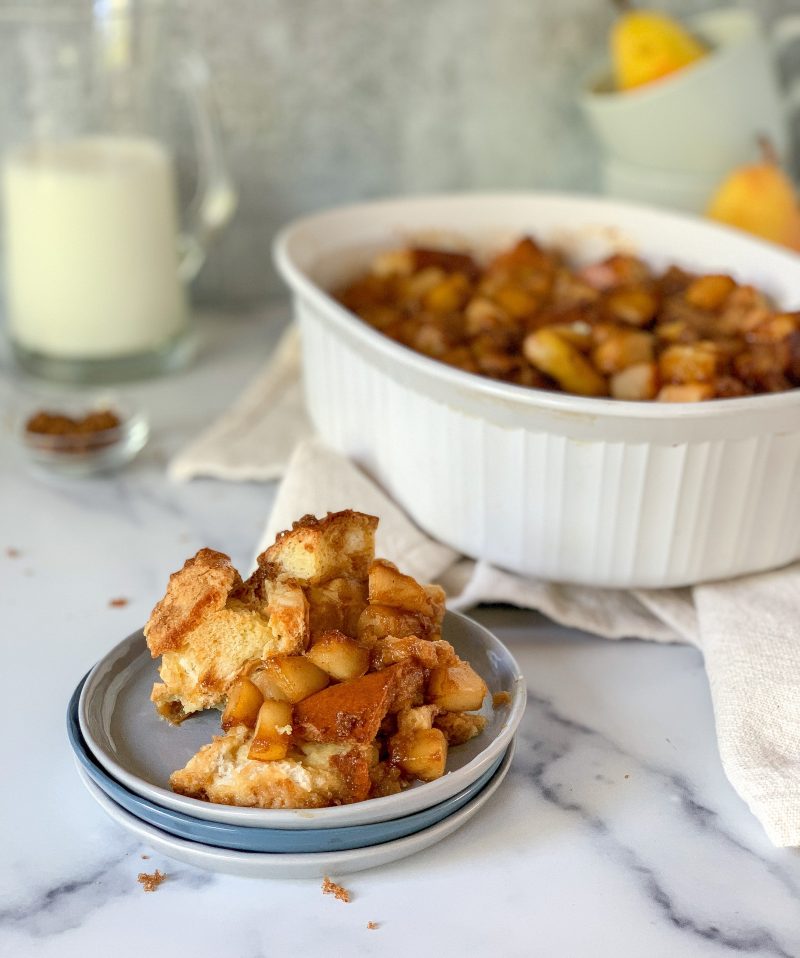 Pear and Brown Sugar French Toast Casserole by Morgan Peaceman - FoodSocial