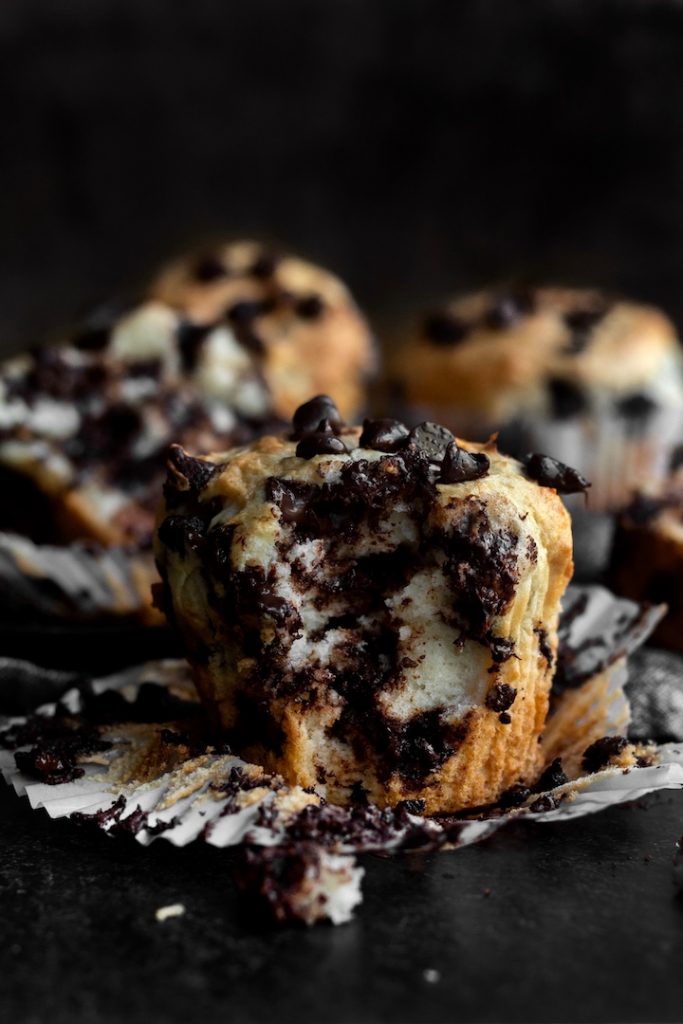 Bakery Style Chocolate Chip Muffins by Lee McGuire - FoodSocial