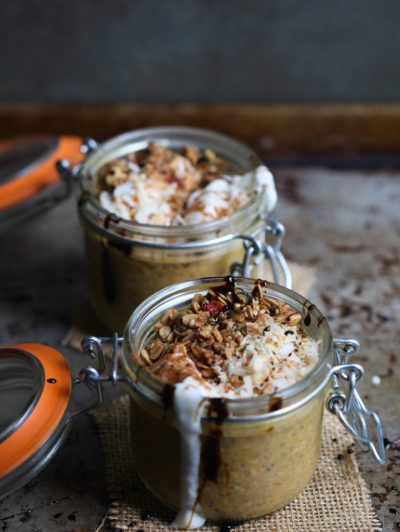 Pumpkin Gingersnap Overnight Oats