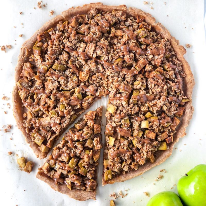 Caramel Apple Pizza by Wakeupandkale - FoodSocial
