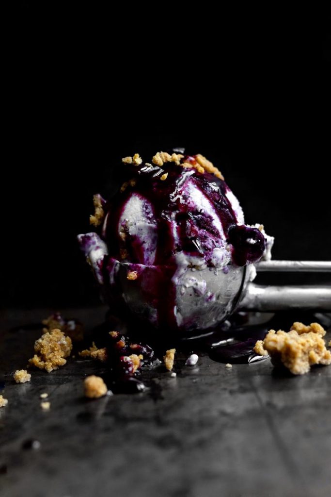 Blueberry Cheesecake Ice Cream by Lee McGuire - FoodSocial