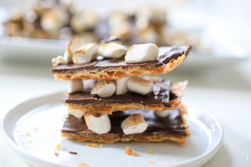 S’mores Matzo Bark by Primal Palate - FoodSocial