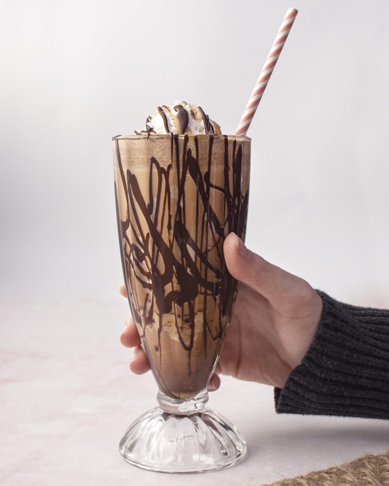 Paleo/Vegan Salted Mocha Caramel Frappuccino (Starbucks Copycat) by Evolved Chocolate - FoodSocial