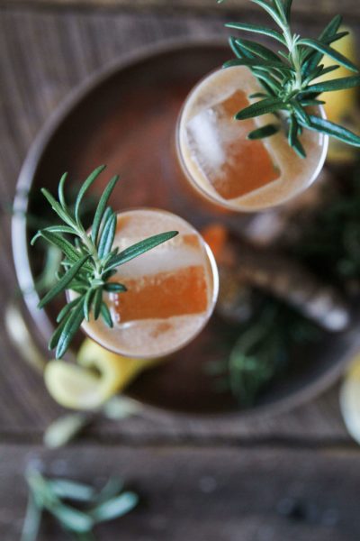 Ginger, Cardamom and Rosemary Gin Cocktail