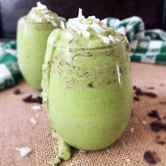 Healthy Shamrock Shakes by Valerie - FoodSocial