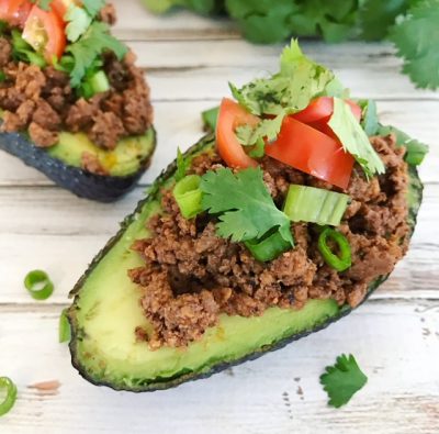 Stuffed Avocado Taco Boats