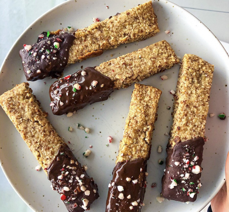 Vegan Peppermint Biscottis by Wakeupandkale - FoodSocial