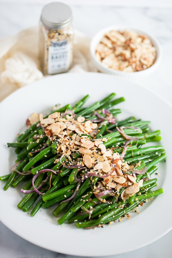 Everything Bagel Green Beans Almondine by Noble Made - FoodSocial