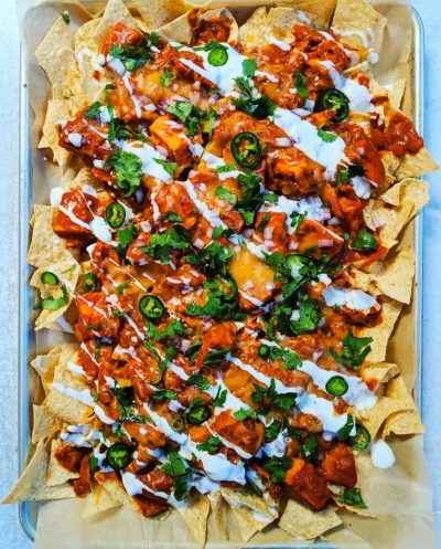 Paneer Tikka Masala Nachos