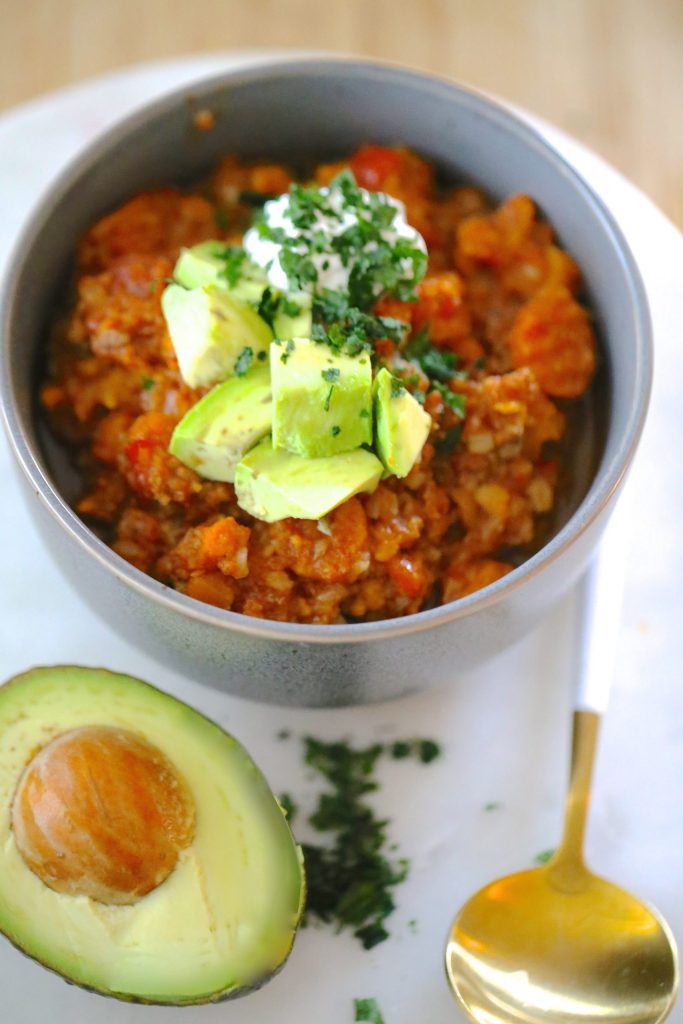 W30 Hidden Veggie Tailgate Chili by Jennifer Robins - FoodSocial