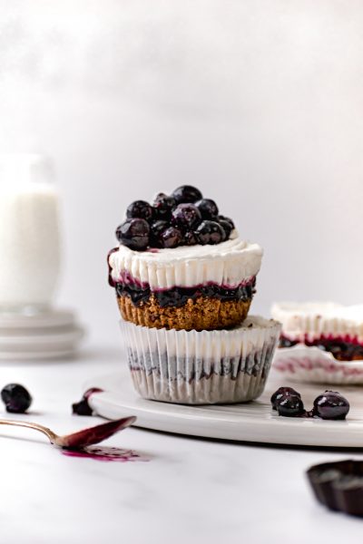 Mini Blueberry Cream Cheese Chantilly Tarts