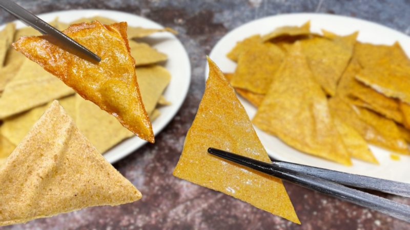 Fried Keto Corn Tortilla Chips by Keto Asian Flavours - FoodSocial
