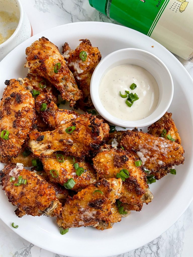 Air Fryer Garlic Parmesan Wings by Erin Aronowitz - FoodSocial