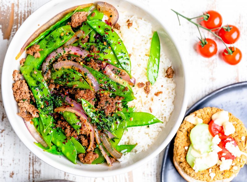 Beef and Sugar Snap Pea Stir Fry by Laura Lea FoodSocial