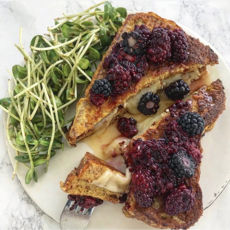 Brie and Blackberry French Toast by All Roads Lead to Healthy - FoodSocial