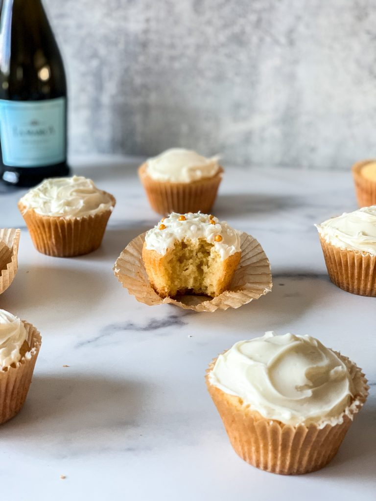 Champagne Cupcakes by Morgan Peaceman - FoodSocial