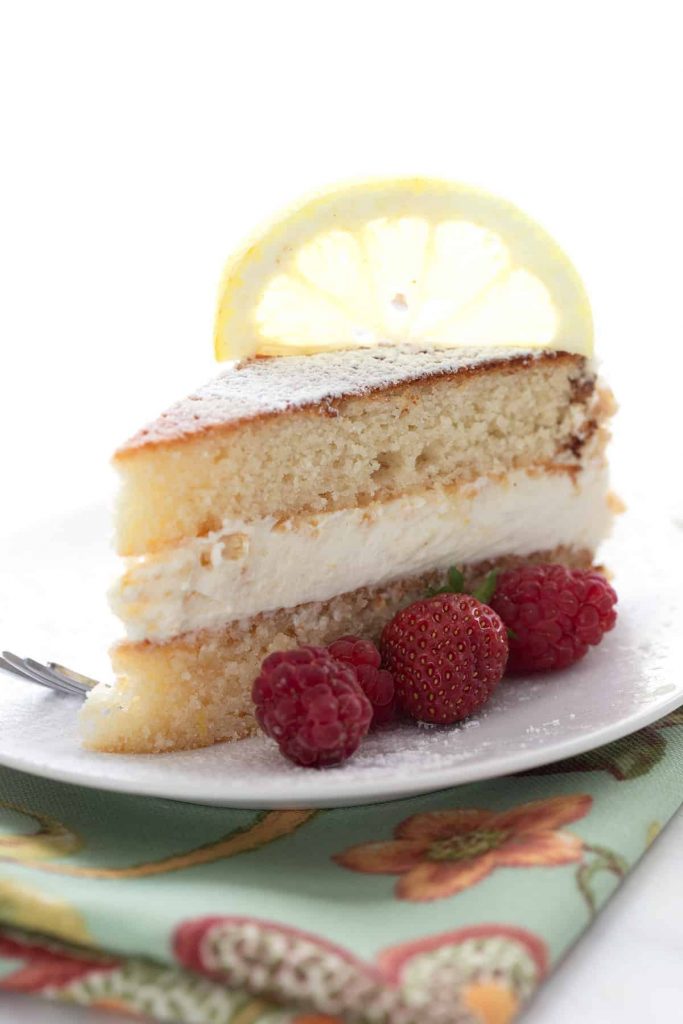 Keto Lemon Cream Cake by Carolyn Ketchum - FoodSocial