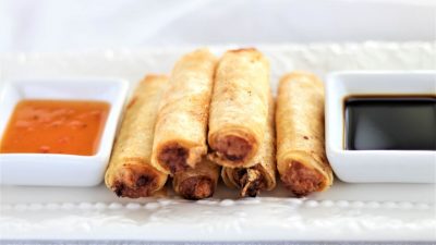 Lumpia with Homemade Gluten Free Lumpia Wrappers