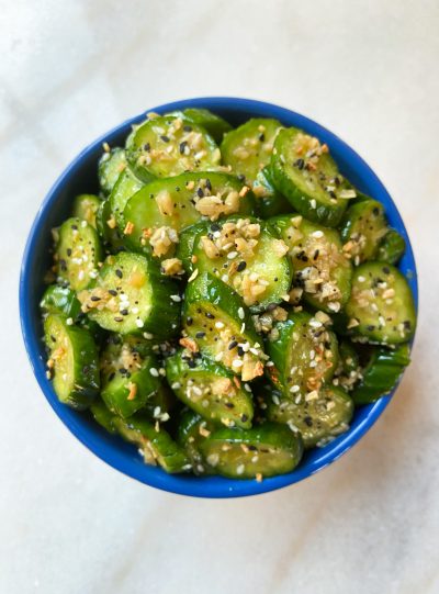 Asian-Inspired Marinated Cucumbers