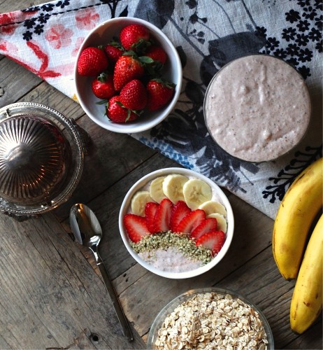 Strawberries and Cream Overnight Porridge by Laura Lea - FoodSocial