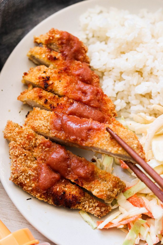 Air Fryer Tonkatsu (Japanese Fried Pork Cutlet) by What Great Grandma Ate - FoodSocial