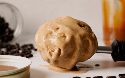 Caramel Macchiato Ice Cream in a Jar