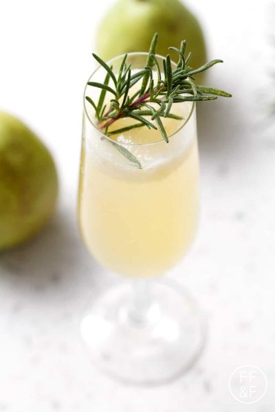 Rosemary Pear Sparkler