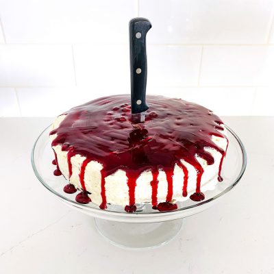 Chocolate Mochi Cake with Cherry Glaze (Paleo, AIP modification)