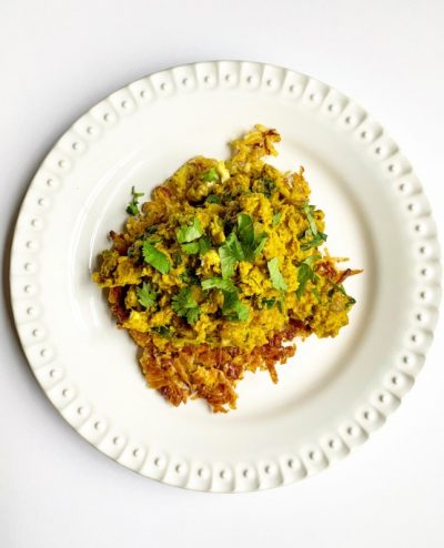 Nightshade-Free Egg Bhurji with Crispy Sweet Potato Cakes