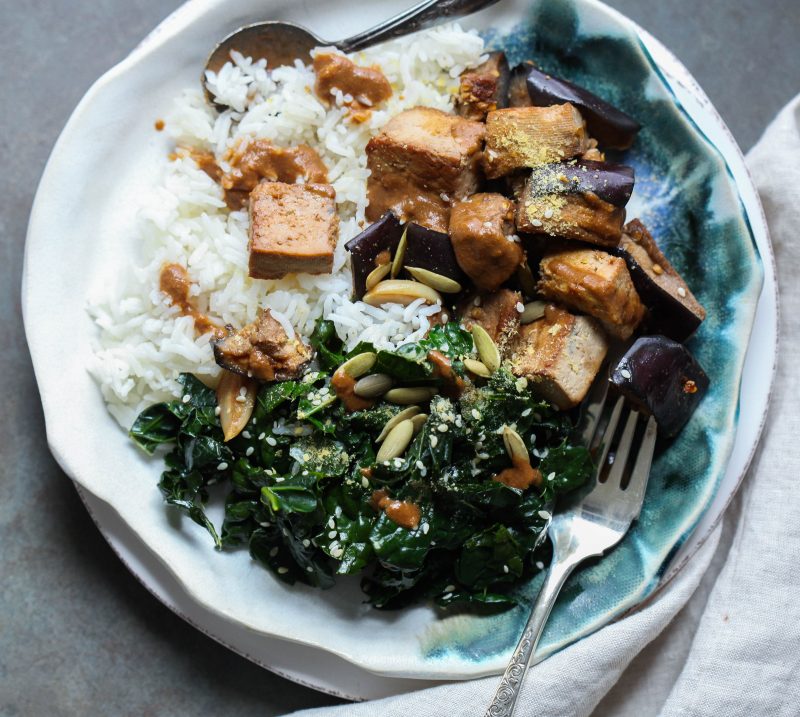 Sesame Tofu Eggplant Bake by Laura Lea - FoodSocial