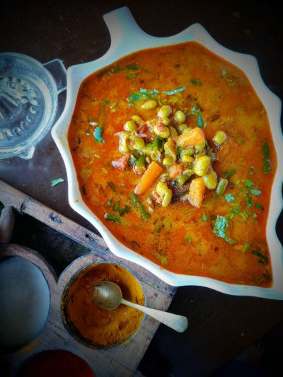 Edamame and Mixed Vegetable Kurma