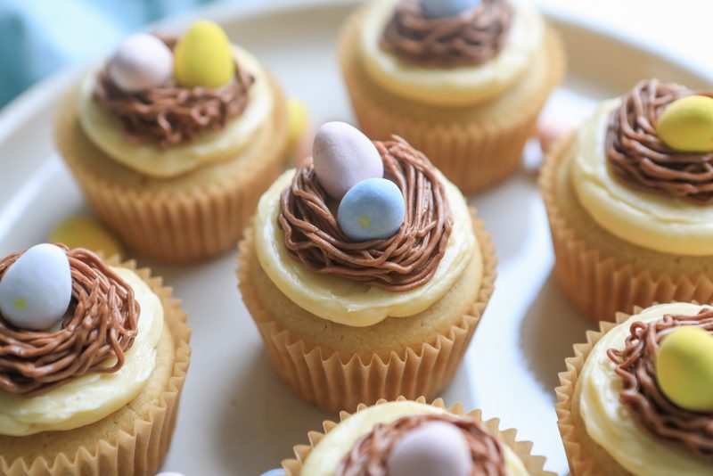 Bird’s Nest Vanilla Cupcakes by Primal Palate - FoodSocial