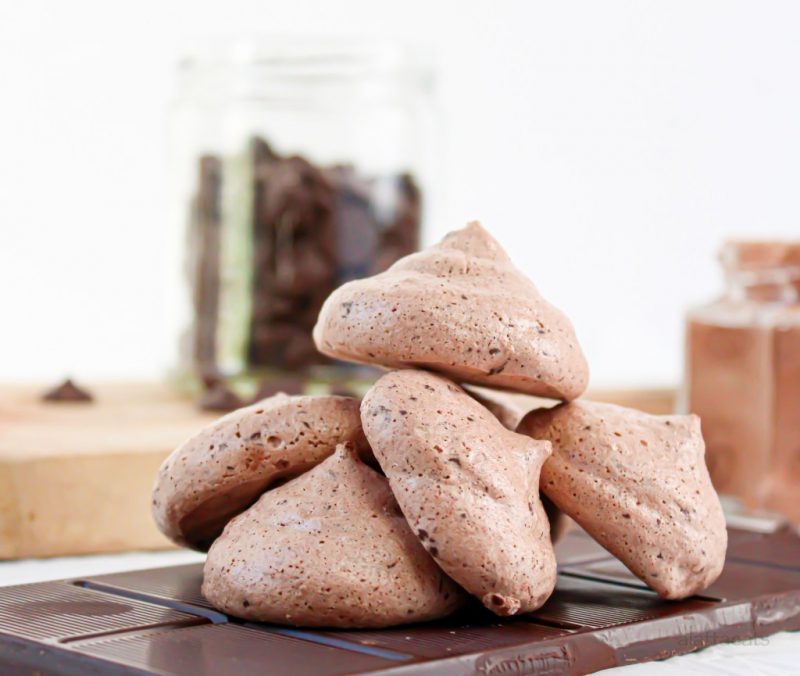 Chocolate Meringue Cookies by Katie | A Latta Eats - FoodSocial