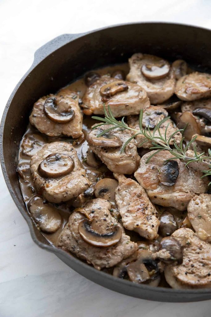 Easy Pork Medallions with Mushroom Cream Sauce by Carolyn Ketchum - FoodSocial