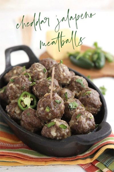 Keto Cheddar Jalapeño Meatballs