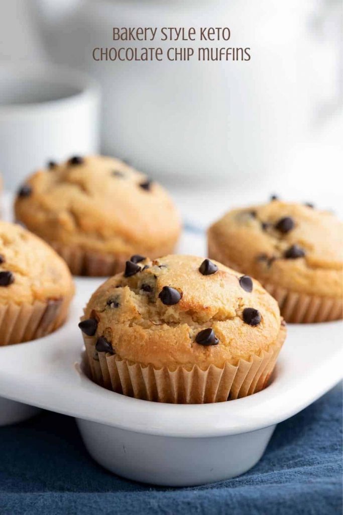 Keto Chocolate Chip Muffins by Carolyn Ketchum - FoodSocial