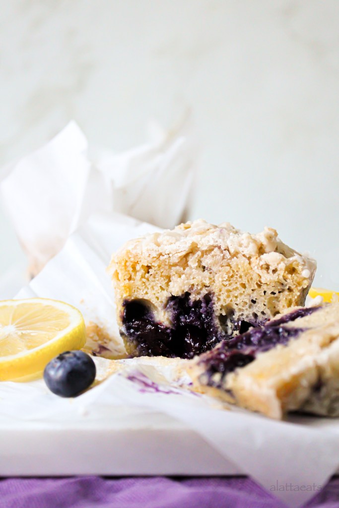 Lemon Blueberry Muffins by Katie | A Latta Eats - FoodSocial