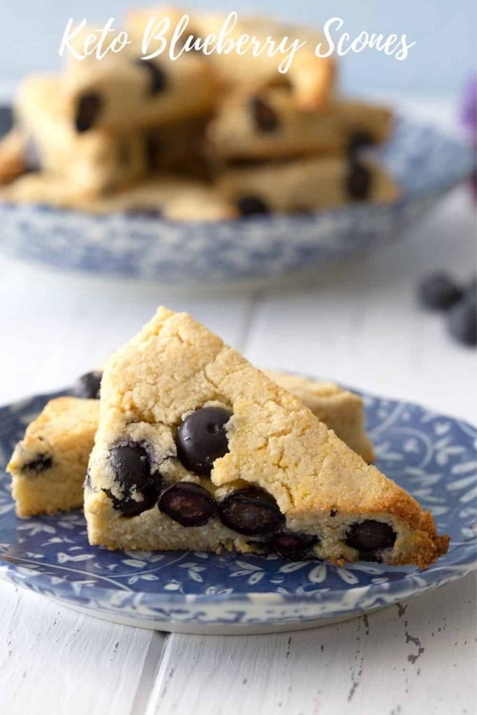 Keto Blueberry Scones by Carolyn Ketchum - FoodSocial