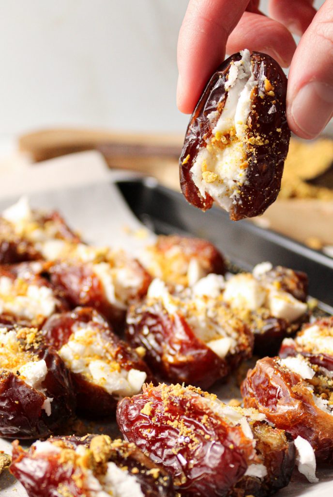 Stuffed Dates with Vegan Feta by Katie | A Latta Eats - FoodSocial