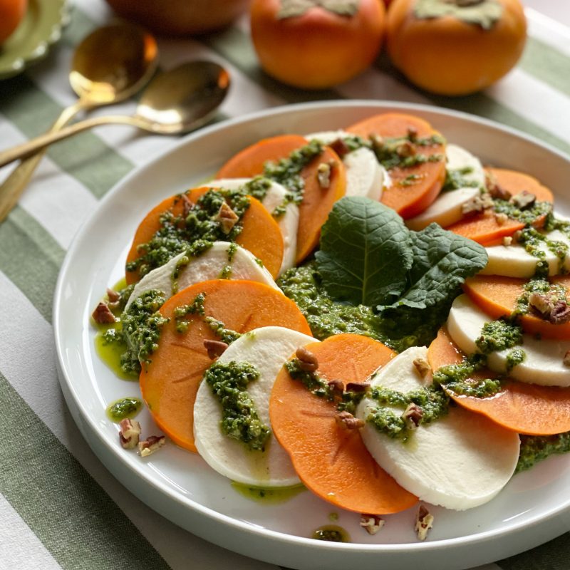 Pesto & Persimmon Salad by Reed Dunn - FoodSocial