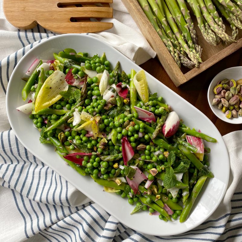 Mint-Infused Spring Pea & Asparagus Salad by Reed Dunn - FoodSocial