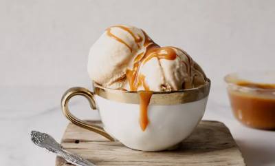 Salted Caramel Ice Cream in a Jar