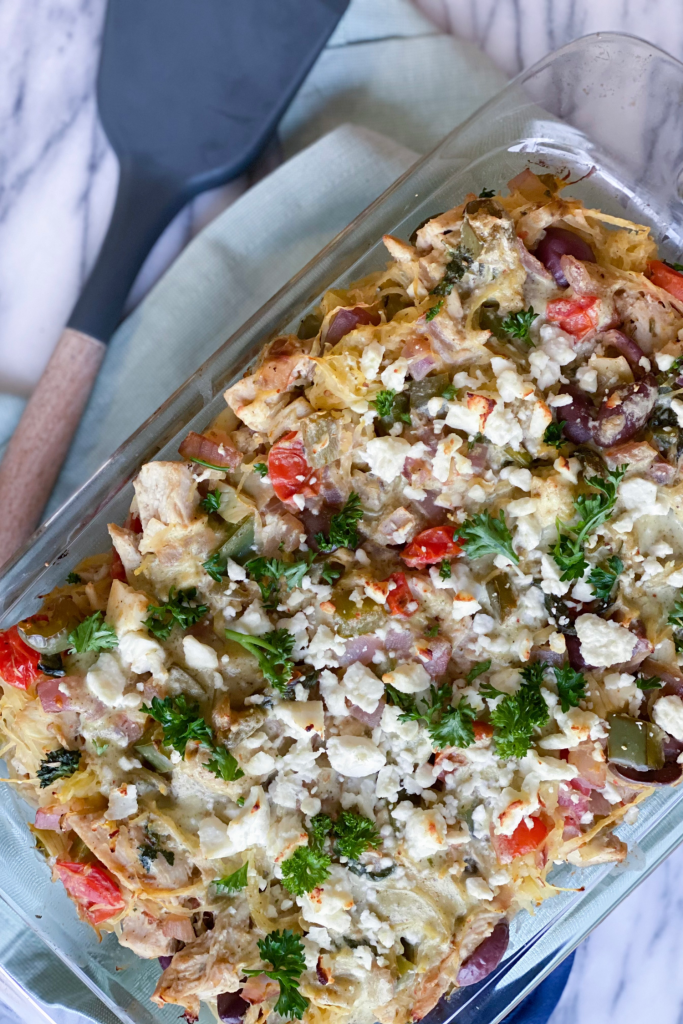 Greek Spaghetti Squash Casserole by Real Food with Altitude - FoodSocial