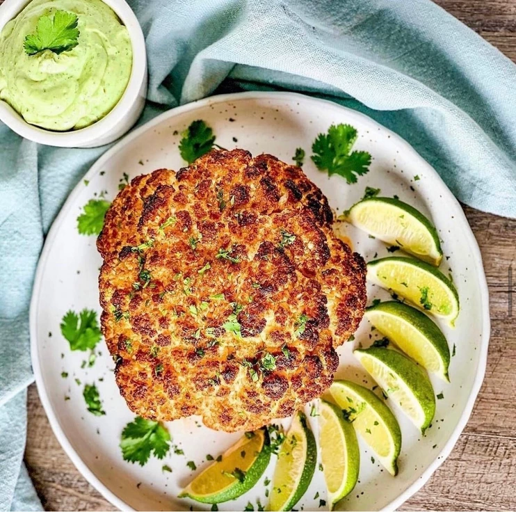 Taco Cauliflower & Avocado Lime Crema by Penny's Primal - FoodSocial