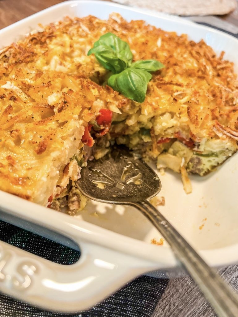 Sausage & Pepper Egg Bake by Penny's Primal FoodSocial