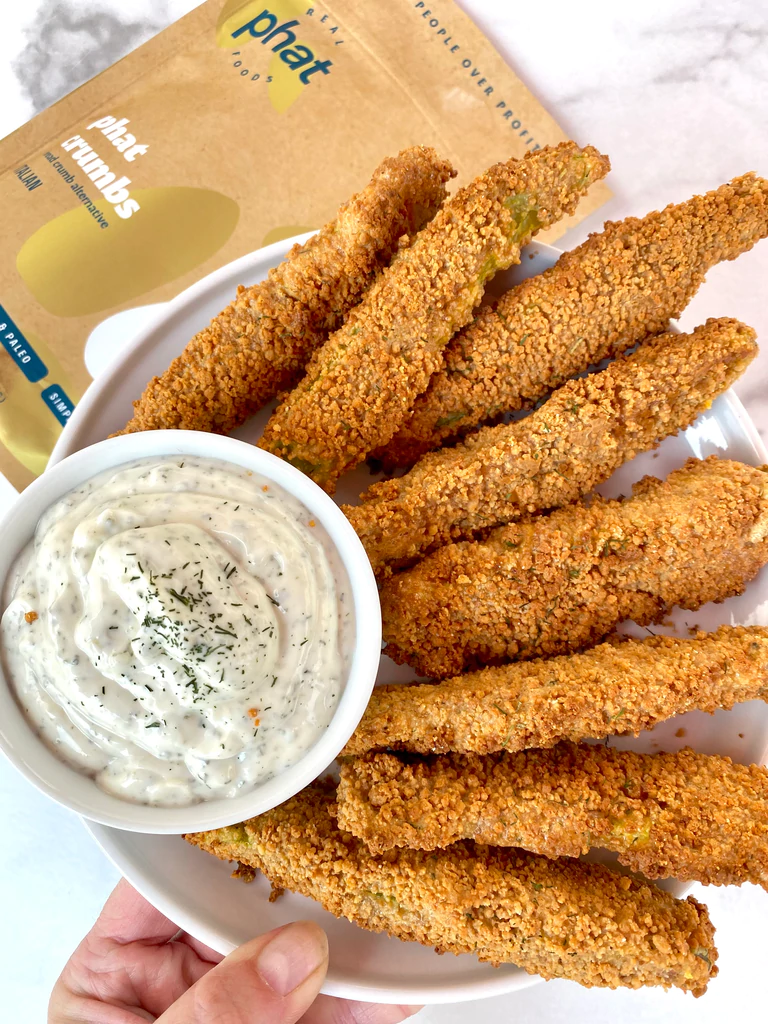 Keto Fried Pickles by Real Phat Foods - FoodSocial
