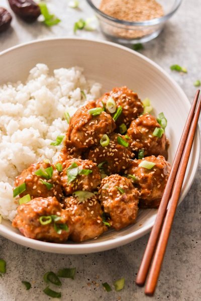 Sticky Asian Chicken Meatballs